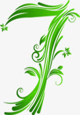 春天绿色植物数字免抠