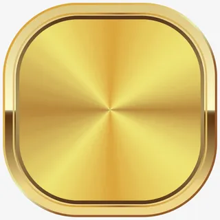 手绘金色卡片边框免抠