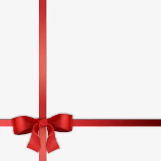 情人节礼盒蝴蝶结装饰飘带素材免抠