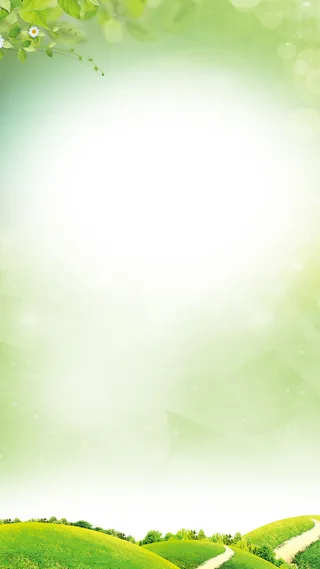 简约绿色春天源文件H5背景高清