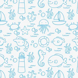 矢量海洋素材免抠