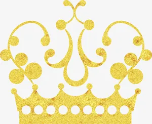 金色雕花黄金王冠免抠