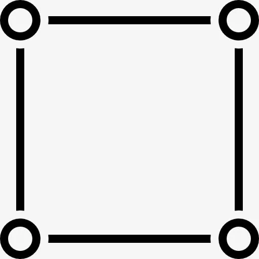 方形与圆形的弯道图标免抠