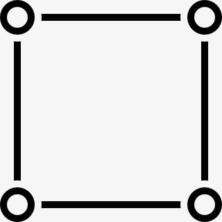 方形与圆形的弯道图标免抠