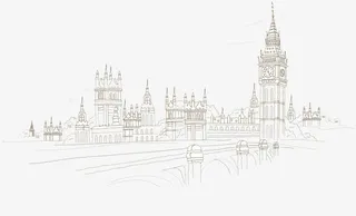 手绘建筑素材免费下载免抠