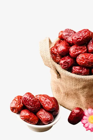 高清矢量箩筐红枣图免抠