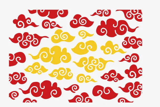 祥云纹理矢量免抠