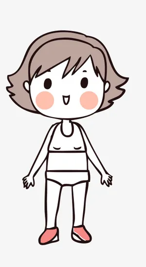 人物手绘插画可爱素材22免抠