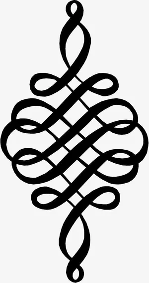 中国结线条素材免抠