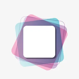 彩色渐变边框矢量图免抠