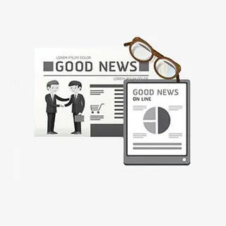 卡通报纸图案免抠