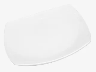 白色正方形碟子陶瓷制品实物免抠