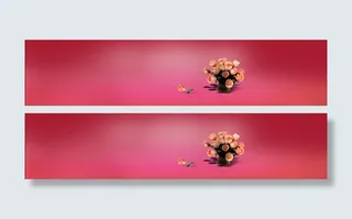 奢华淘宝女包紫红色背景banner