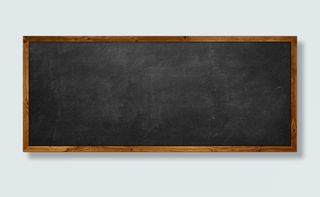 黑板带粉笔灰黑板木纹边框黑板未擦干净黑板免抠
