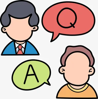 上课提问回答问题素材免抠手绘/卡通卡通元素