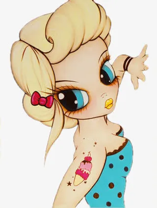 女孩卡通卡通女孩素材免抠