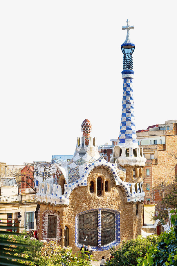 西班牙元素公园png免抠