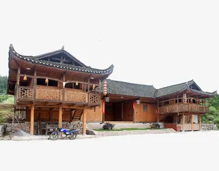 吊脚楼实景免抠