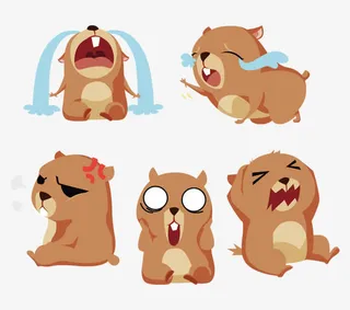 哭泣的动物免抠