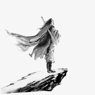 中国画武林大侠免抠