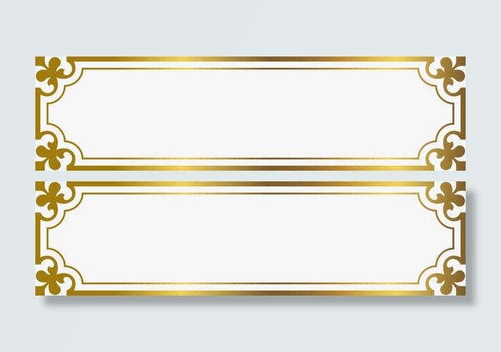 奢华金色边框免抠