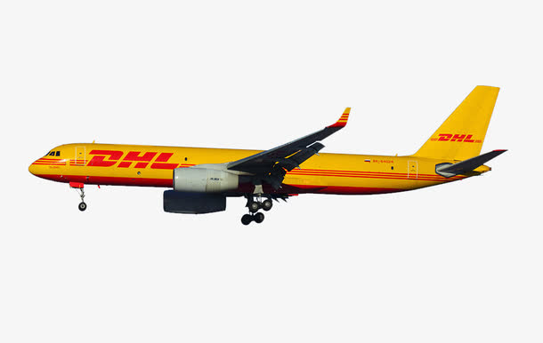 DHL飞机空运国际免抠