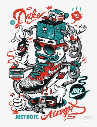 嘻哈耐克球鞋免抠