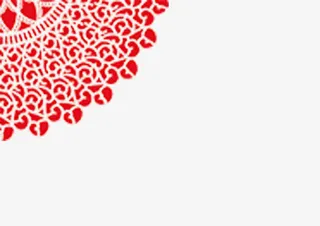 剪纸背景素材新年元素过节氛围免抠