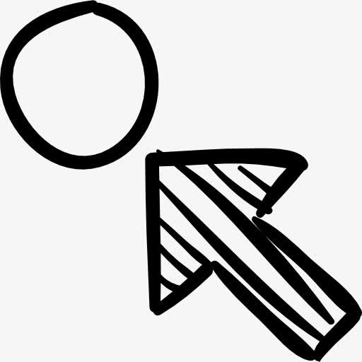 箭头指向一圈示意图图标免抠