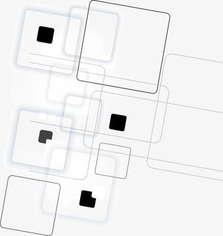 黑色简约格子边框纹理免抠