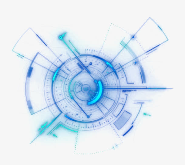 科技感光效转轮免抠