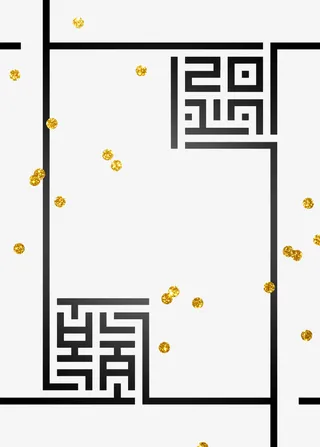 手绘古典框架免抠图免抠