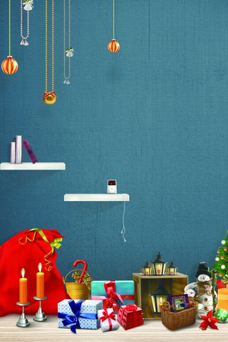 圣诞节宣传店铺活动介绍海报背景高清