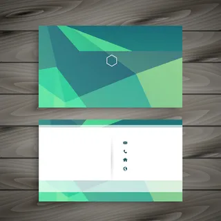简约几何扁平矢量名片背景素材高清