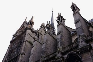 著名景点巴黎圣母院免抠