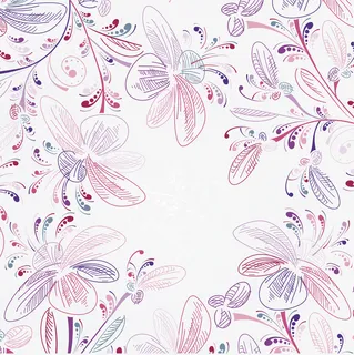 紫色清新花朵免抠