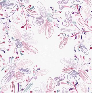 紫色清新花朵免抠