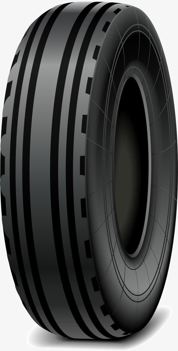 黑色简约轮胎免抠