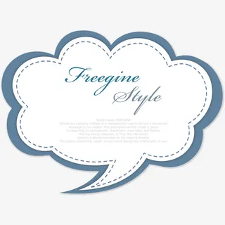 卡通精美唯美标签装饰免抠