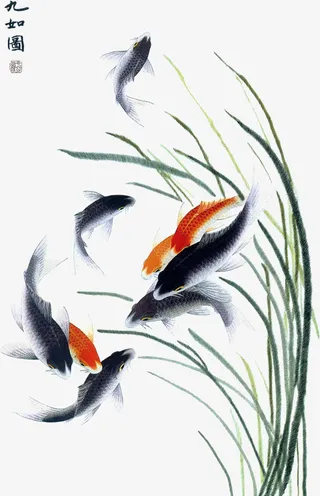 工笔画免扣素材12免抠