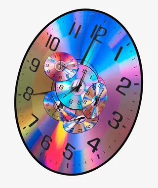 彩色CD表盘免抠