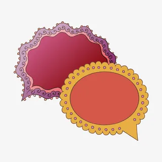 卡通对话框免抠