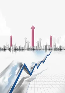 海报市场定位上升免抠