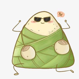 卡通手绘漫画可爱粽子免抠