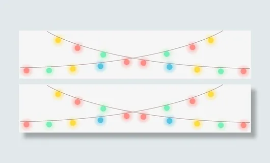 七彩梦幻活动霓虹灯免抠