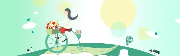 清新淘宝海报背景