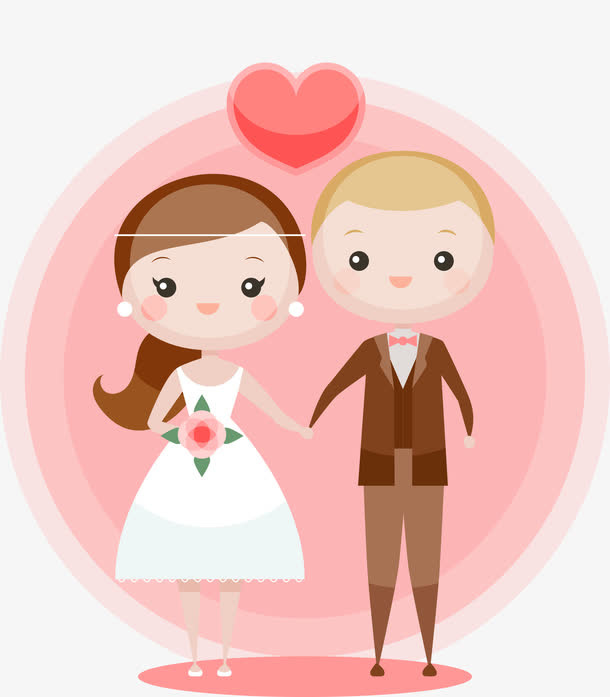 矢量手绘婚礼免抠