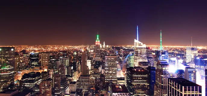 夜景城市海报素材高清