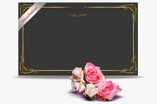 黑色邀请函免抠