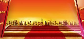 红色台阶背景高清